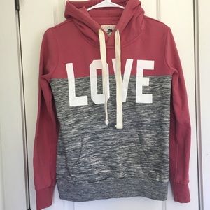 Cute pink and grey hoodie